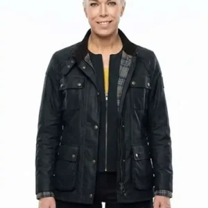 Shop Judith TV Series Ride or Die 2026 Hannah Waddingham Black Field Jacket For Men and Women