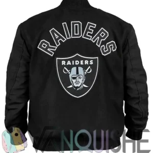 Shop Las Vegas Raiders MA-1 Historic Black Varsity Jacket For Men and Women