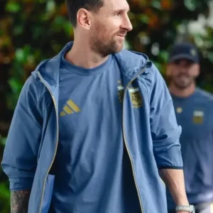 Shop Lionel Messi x Adidas Argentina National Team 2026 Blue Training Jacket