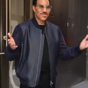 Shop Lionel Richie The View 2026 Black Bomber Leather Jacket For Men and Women