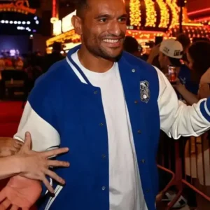 Shop Marcelo Montoya NRL Fan Day 2026 Blue and White Letterman Varsity Jacket For Men and Women