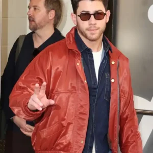 Shop Nick Jones Press NYC 2026 Red Satin Jacket