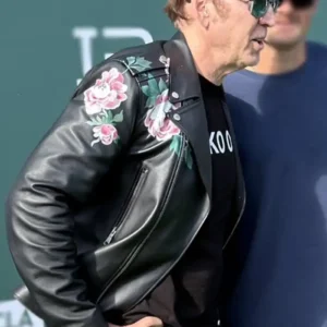 Shop Nicolas Cage LV Nevada 2026 Black Leather Jacket