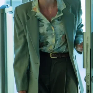 Shop Renate Reinsve Movie Backrooms 2026 Mary Green Blazer For Women