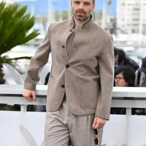 Shop Sebastian Stan Cannes Film Festival 2026 Wool Blazer For Men