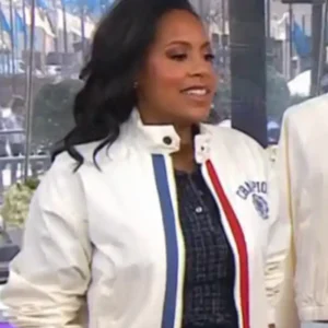 Shop Sheinelle Jones The Today Show 2026 Ivory Full-Zip Cream Jacket