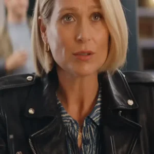 Shop Sian Brooke TV Series Trying S05 Karen Newman Black Leather Biker Jacket