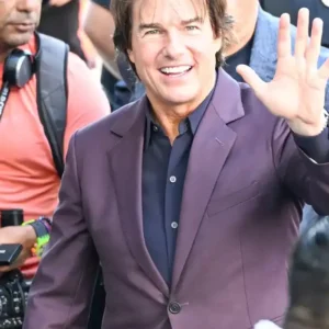 Shop Tom Cruise Star Hollywood Walk Of Fame 2026 Burgundy Suit For Men