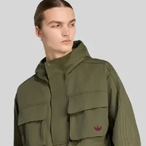 Shop Vincent Kompany Adidas Olive Green Jacket