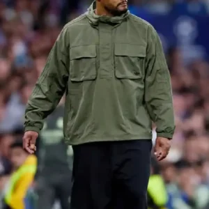 Shop Vincent Kompany Adidas Olive Green Jacket For Men and Women