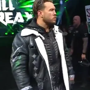 Shop Will Ospreay Forbidden Door 2026 Black Leather Trench Coat For Men and Women