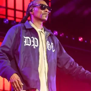 Snoop Dogg Long Beach Amphitheater Grand Opening 2026 Black Harrington Jacket