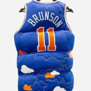 Spike Lee Basketball 2026 New York Knicks Jalen Brunson Blue Puffer Vest