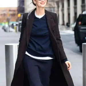 Street Style 2026 Caitriona Balfe Wool Coat