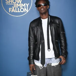 The Tonight Show 2026 Jazz Chisholm Jr Leather Jacket