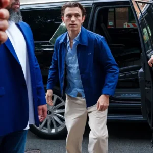 Tom Holland New York City 2026 Bero Event Blue Prada Jacket