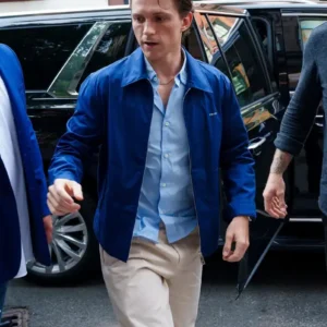 Tom Holland New York City 2026 Bero Event Blue Prada Jacket For Men and Women