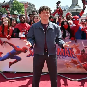 Tom Holland Spider-Man Brand New Day Fan Event London 2026 Grey Jacket