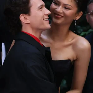 Tom Holland Spiderman Brand New Day Press Tour Madrid 2026 Black Jacket