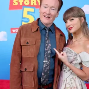 Toy Story 5 Premiere Conan O'Brien Suede Jacket