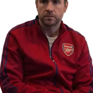 Trying S03 Rafe Spall Red Track Jacket