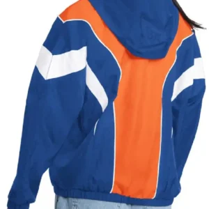 Whoopi Goldberg TV Show The View New York Knicks Colorblock Orange and Blue Jacket For Men and Women