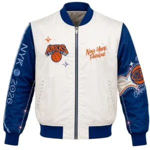 Youth New York Knicks 2026 NBA Finals Cream Jacket