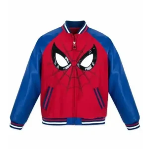 90s Spider Man Varsity Jacket
