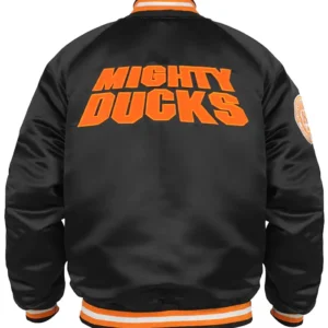 Anaheim Ducks 30th Anniversary Black Satin Jacket
