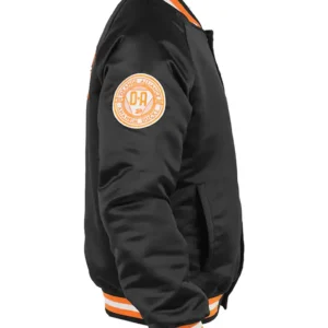 Anaheim Ducks 30th Anniversary Black Satin Jacket For Men and Women