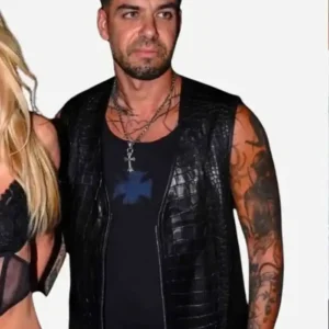 Anyma Paris Fashion Week 2026 Leather Vest