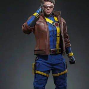 Avengers Doomsday 2026 Cyclops Brown Bomber Leather Jacket