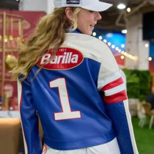Barilla F1 Miami GP Mikaela Shiffrin Leather Jacket