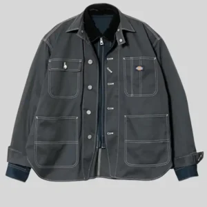 Beautiful People x Dickies Work Dual Blouson Workwear Grey and Navy Blue Jacket