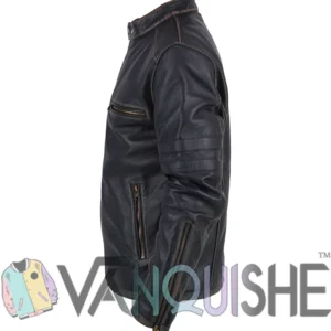 Boston Blue S01 Donnie Wahlberg Black Leather Jacket On Sale