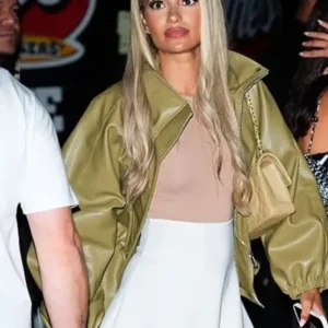 Brittany Brideau Raising Cane’s Party 2026 Leather Jacket