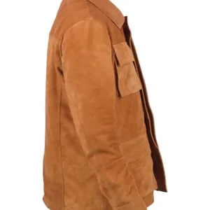 Brown Suede Leather Anton Field Jacket Sale