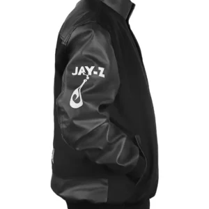 Buy Jay-Z Reasonable Doubt x New York Yankees Black Wool Bomber Varsity Jacket