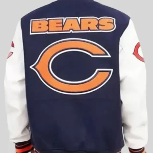 Chicago Bears Mash Up Navy Blue Varsity Jacket Sale