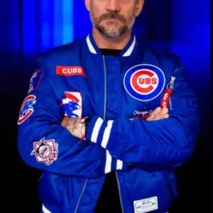Chicago Cubs CM Punk Blue Jacket