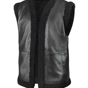 Claudia Flynn Power Book IV Force Lili Simmons Black Leather Vest For Women