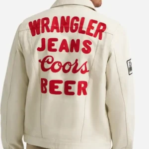 Coors Banquet x Wrangler White Pinnacle Trucker Jacket