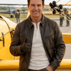 Digger 2026 Tom Cruise Leather Jacket