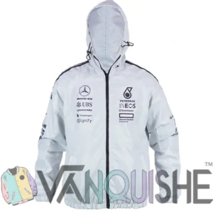 F1 Grand Prix Of Miami George Russell Silver Jacket Front