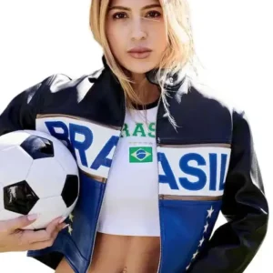 FIFA 2026 Gabrielle Figueiredo Brazil Leather Jacket