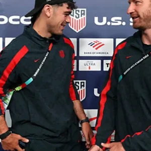 FIFA 2026 World Cup Nike USMNT Energy Black and Red Football Jacket