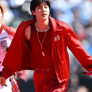 FIFA Halftime Show 2026 Jin Red Jacket
