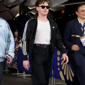 FIFA Word Cup Semifinal 2026 Charlie Heaton England VS Argentina Match Black Adidas Jacket