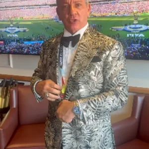 FIFA World Cup 2026 Final Announcer Bruce Buffer Floral Blazer