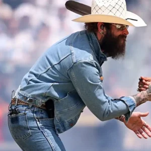 FIFA World Cup 2026 Final Post Malone Halfthime Show Performance Blue Denime Jacket Sale